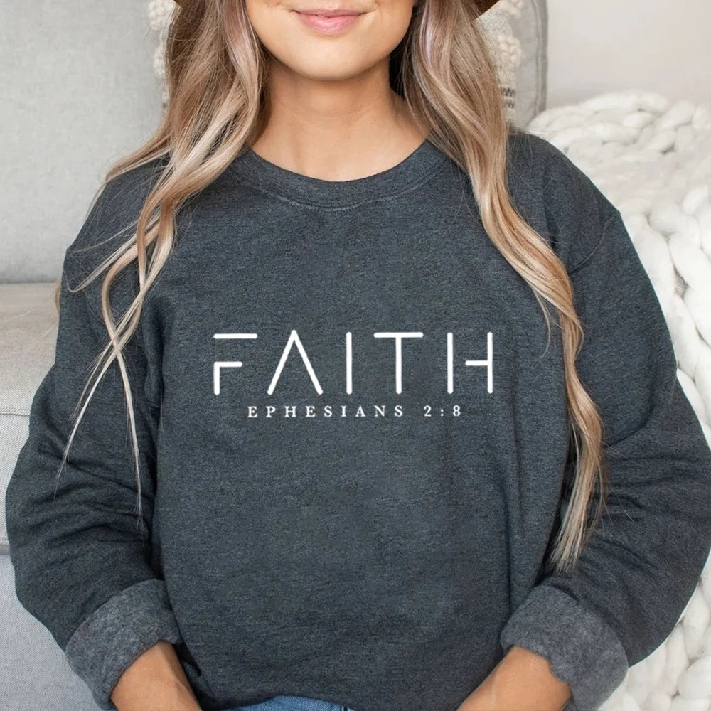 Faith Ephesians 2:8 Sweatshirt