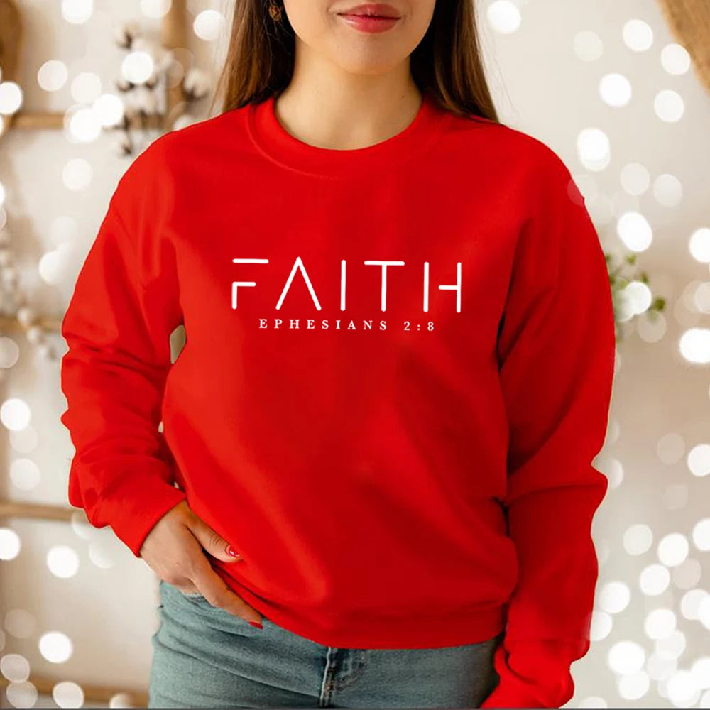 Faith Ephesians 2:8 Sweatshirt